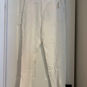 White Linen Pants
